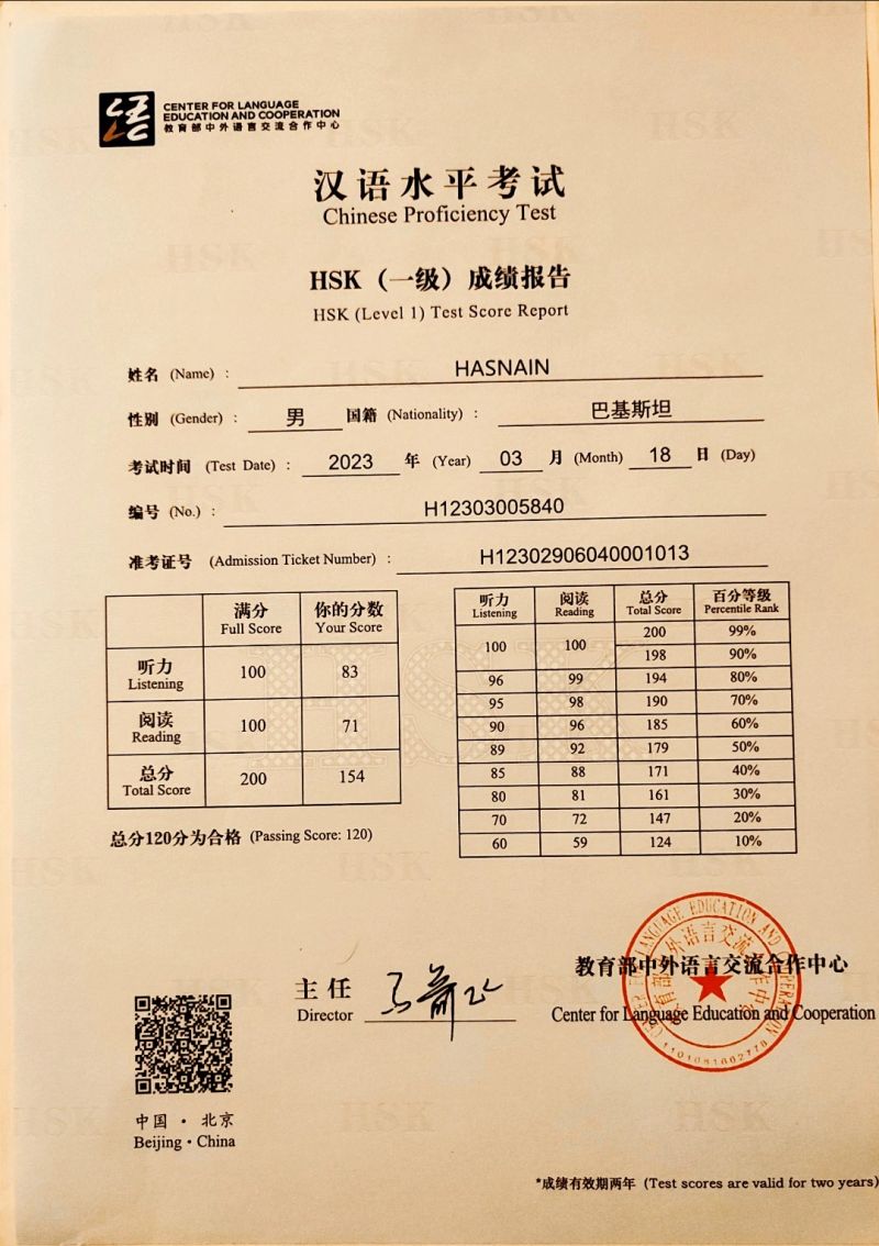 hsk 1 test certificate 1 hsk 1 test certificate 1