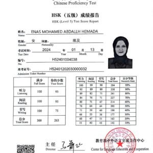hsk 5 test certificate 1