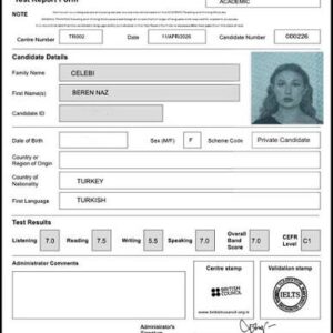 ielts band 7 certificate