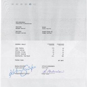 goethe zertifikat c1