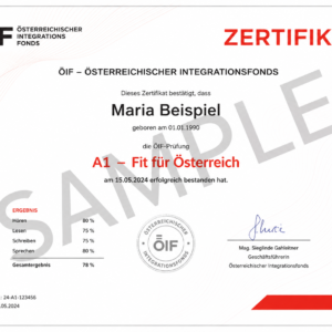 Öif zertifikat