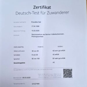 dtz prüfung a2